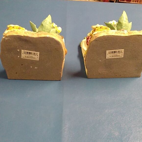 Cactus and Succulent Bookends HEAVY Southwest Skull - Picture 7 of 8